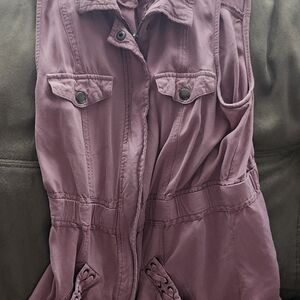 Maurices Dusty Mauve Sleeveless Romper
